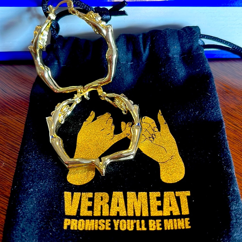 NWOT Verameat Girls Unite hoop earrings